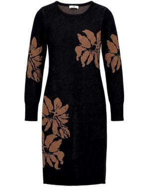 Peter Hahn Strickkleid - Schwarz