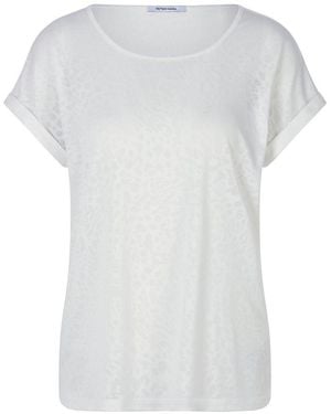 Peter Hahn Rundhals-Shirt - Weiß
