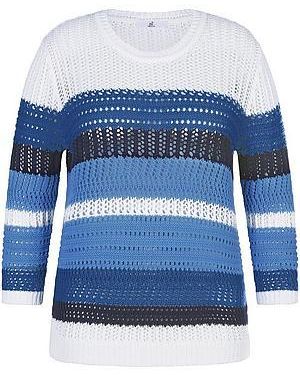 Anna Aura Trui Ronde Hals En 3/4 Mouwen Van - Blauw