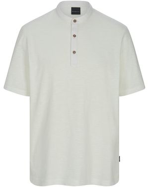 Bugatti Henley-Shirt - Weiß