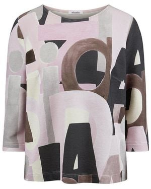 efixelle Shirt U-Boot-Ausschnitt - Grau