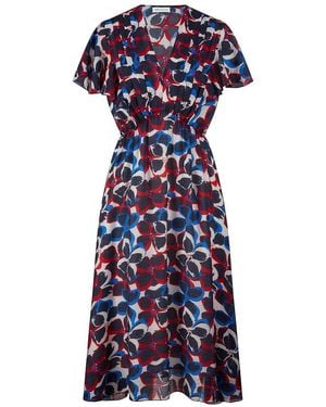 St. Emile Kleid v-ausschnitt - Blau