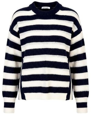 Peter Hahn Rundhals-Pullover - Blau
