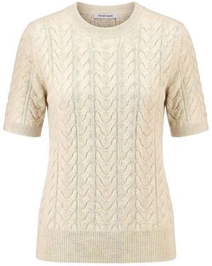 Peter Hahn Rundhals-Pullover - Natur