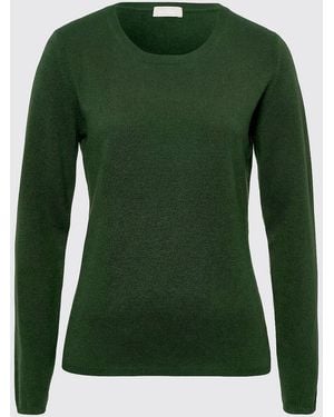 Peter Hahn Rundhals-Pullover Aus Kaschmir - Grün