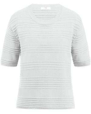Peter Hahn Rundhals-Pullover - Weiß