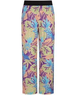 Emilia Lay Straight Fit-Jersey-Hose - Blau