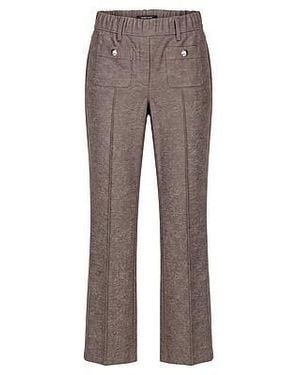 Peter Hahn Slim Fit-7/8-Broek Van - Grijs