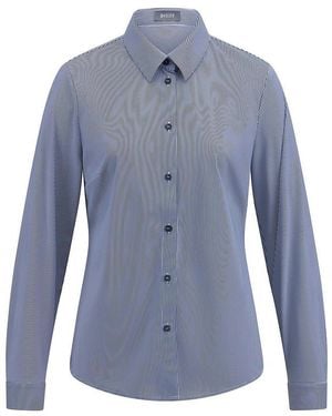 Basler Jersey-bluse - Blau