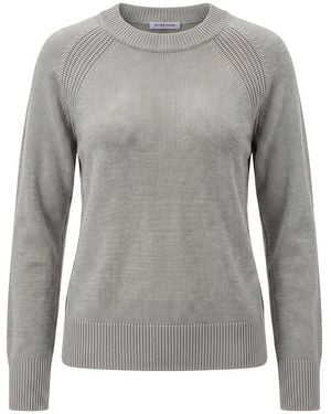 Peter Hahn Rundhals-Pullover - Grau