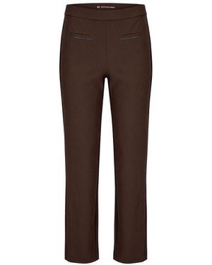 RAFFAELLO ROSSI Knöchellange Slim Fit-Hose - Braun