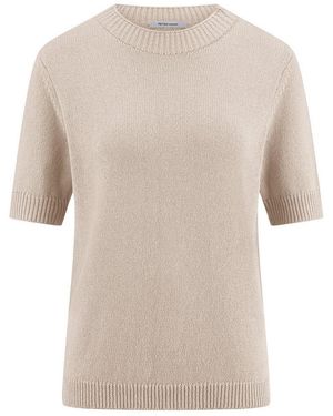 Peter Hahn Rundhals-Pullover - Natur