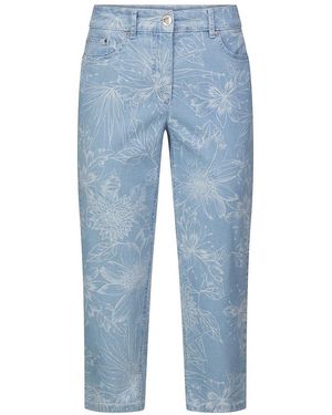 Peter Hahn Slim Fit-Caprihose - Blau