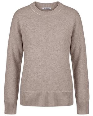 Peter Hahn Rundhals-Pullover - Braun