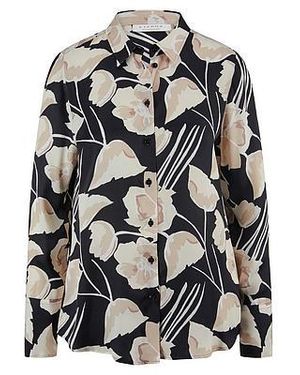 Eterna Blouse Lange Mouwen Van - Grijs