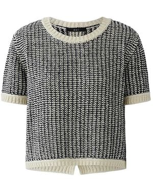 Ouí Rundhals-pullover - Grau