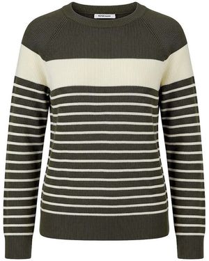 Peter Hahn Rundhals-Pullover - Grün