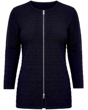 Basler Long-Strickjacke - Blau
