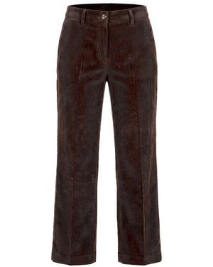 Fadenmeister Berlin Wide Fit-Cord-Hose - Braun