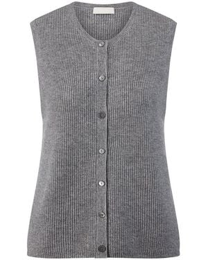 include Strickweste Rundhals-­Ausschnitt - Grau