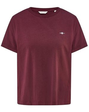 GANT Rundhals-Shirt - Rot
