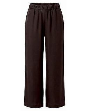 Margittes Wide Fit-Broek Van - Bruin