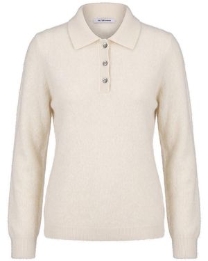 Peter Hahn Polo-Pullover - Natur