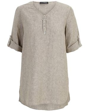 Doris Streich Long-Bluse 3/4-Arm - Grau