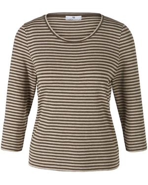 Peter Hahn Rundhals-shirt mit 3/4-arm, , gr. 36, viskose - Grau