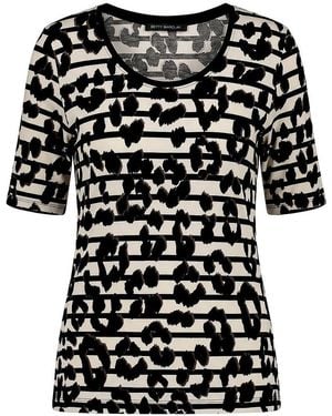Betty Barclay Rundhals-Shirt - Schwarz