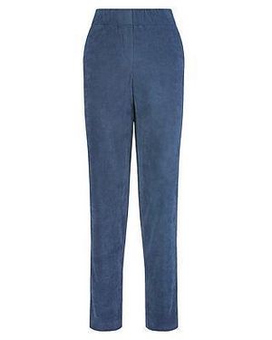 DAY.LIKE Straight Fit-Cordbroek Steekzakken Van - Blauw