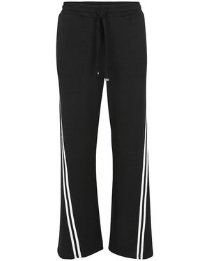 Doris Streich Boot Cut-Jersey-Hose - Schwarz