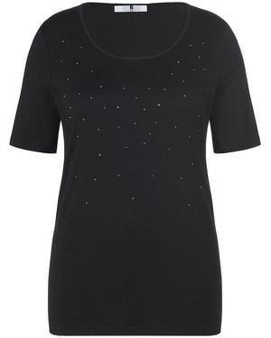 Anna Aura Rundhals-Shirt - Schwarz