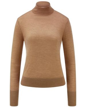 Peter Hahn Rundhals-Pullover - Braun