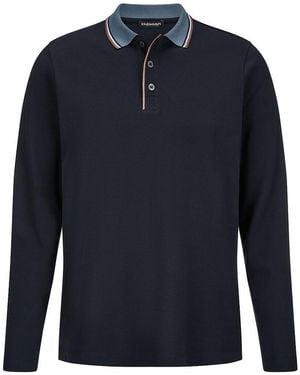 Louis Sayn Langarm-Polo-Shirt - Blau