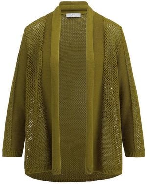 Peter Hahn Strickjacke 3/4-Arm - Grün