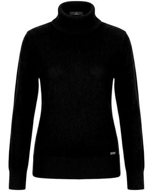 Emilia Lay Rollkragen-Pullover - Schwarz