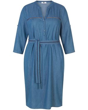 Anna Aura Jeanskleid V-Ausschnitt - Blau