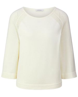 Peter Hahn Pullover U-Boot-Ausschnitt - Weiß
