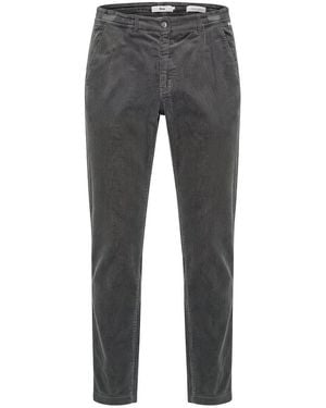 Brax Knöchellange „Slim Fit“-Cordhose - Grau