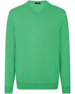 Peter Hahn V-Pullover - Grün