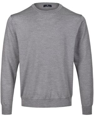 Peter Hahn Rundhals-Pullover - Grau