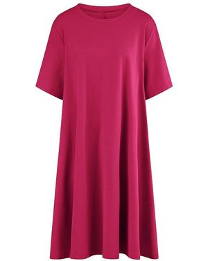 Emilia Lay Jersey-Kleid Mit Rundhals-Ausschnitt, Gr. M - Pink