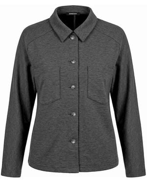 Peter Hahn Jersey-Jacke - Schwarz