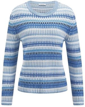Peter Hahn Rundhals-Pullover - Blau
