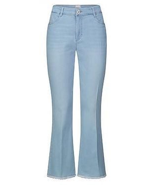 Brax Enkellange Bootcut Fit-Jeans Van - Blauw