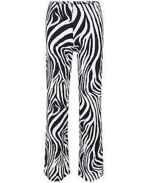 Doris Streich Enkellange Jersey Broek Van - Wit