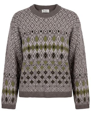 Maerz Rundhals-Pullover - Grau