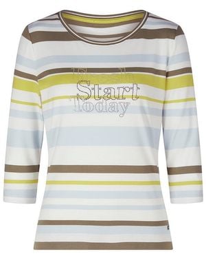 Basler Rundhals-Shirt 3/4-Arm - Grau