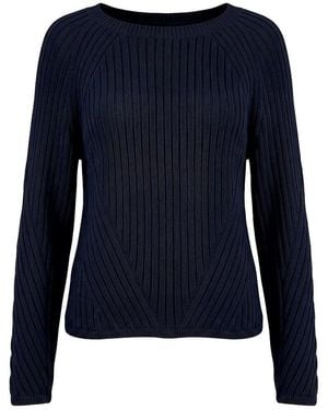 Peter Hahn Rundhals-Pullover - Blau